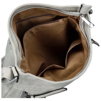 Dámska crossbody kabelka svetlo šedá - Firenze Angelis