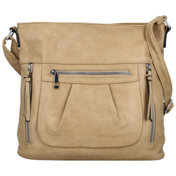 Dámska crossbody kabelka béžová - Firenze Angelis