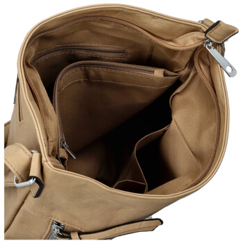 Dámska crossbody kabelka béžová - Firenze Angelis