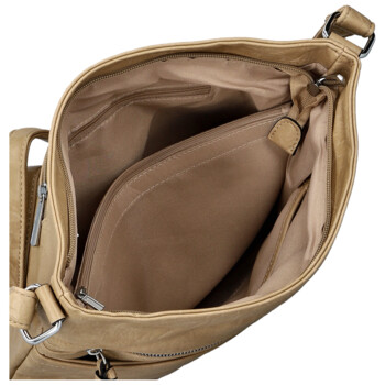 Dámska crossbody kabelka béžová - Firenze Trixana new