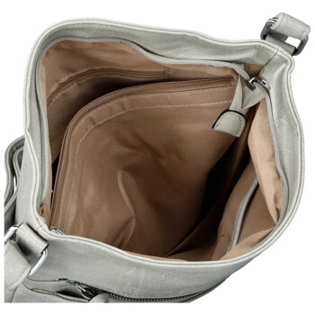 Dámska crossbody kabelka svetlo šedá - Firenze Trixana new