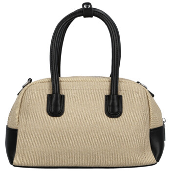 Dámska kabelka do ruky béžová/čierna - Firenze Leesha