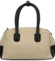 Dámska kabelka do ruky béžová/čierna - Firenze Leesha