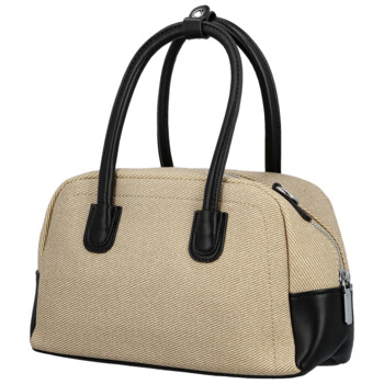 Dámska kabelka do ruky béžová/čierna - Firenze Leesha