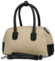 Dámska kabelka do ruky béžová/čierna - Firenze Leesha