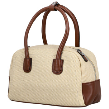 Dámska kabelka do ruky krémová/hnedá - Firenze Leesha