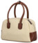 Dámska kabelka do ruky krémová/hnedá - Firenze Leesha