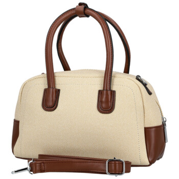 Dámska kabelka do ruky krémová/hnedá - Firenze Leesha