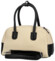 Dámska kabelka do ruky krémová/čierna - Firenze Leesha