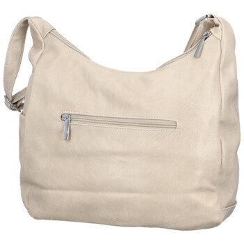 Dámska crossbody kabelka krémová - Firenze Ricco
