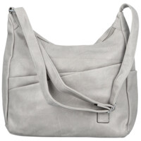 Dámska crossbody kabelka svetlo šedá - Firenze Ricco