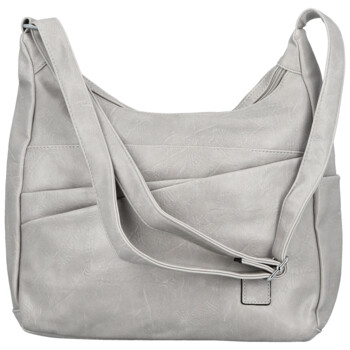 Dámska crossbody kabelka svetlo šedá - Firenze Ricco