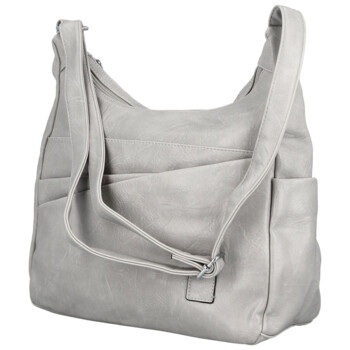 Dámska crossbody kabelka svetlo šedá - Firenze Ricco