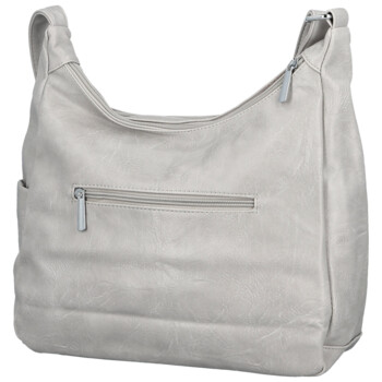 Dámska crossbody kabelka svetlo šedá - Firenze Ricco