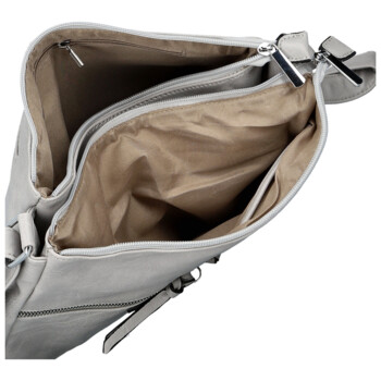 Dámska crossbody kabelka svetlo šedá - Firenze Bessy