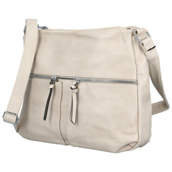 Dámska crossbody kabelka krémová - Firenze Bessy