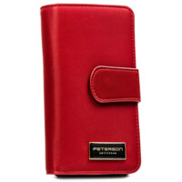 Dámska kožená peňaženka červená - Peterson Kosina