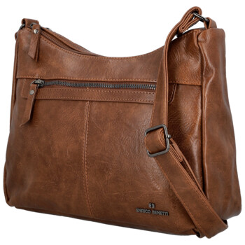 Dámska crossbody kabelka koňaková - Enrico Benetti Jules