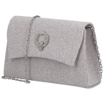 Dámska listová kabelka tmavo strieborná - Michelle Moon Kaylyn