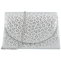 Dámska listová kabelka strieborná - Michelle Moon Kirke