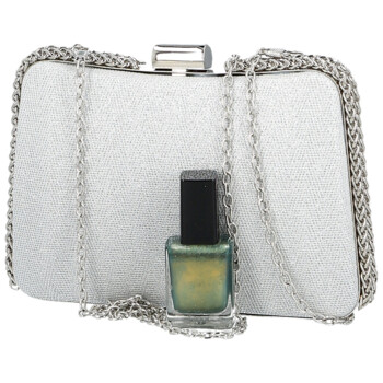 Dámska listová kabelka strieborná - Michelle Moon Patrice