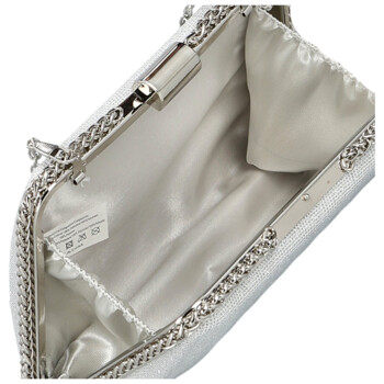 Dámska listová kabelka strieborná - Michelle Moon Patrice