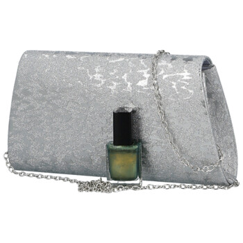 Dámska listová kabelka strieborná - Michelle Moon Lenta