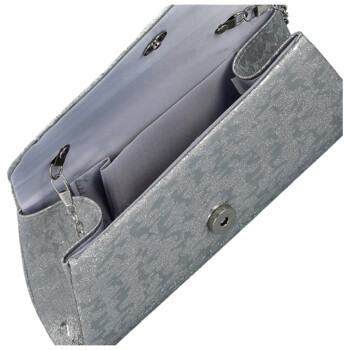 Dámska listová kabelka strieborná - Michelle Moon Lenta