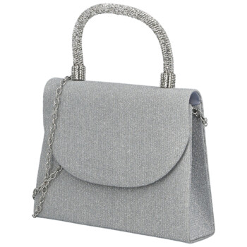 Dámska listová kabelka strieborná - Michelle Moon Aleksa