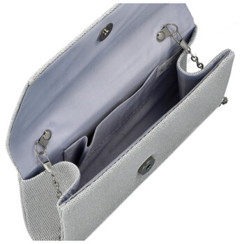 Dámska listová kabelka strieborná - Michelle Moon Keyra