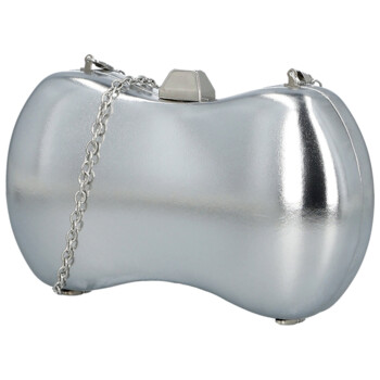 Dámska listová kabelka strieborná - Michelle Moon Editta