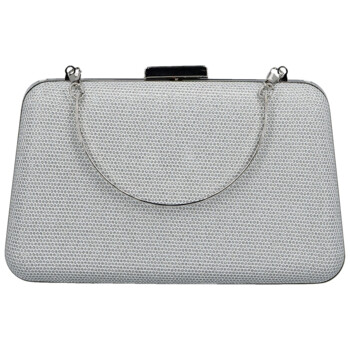 Dámska listová kabelka strieborná - Michelle Moon Galiana