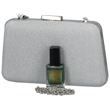 Dámska listová kabelka strieborná - Michelle Moon Galiana