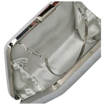 Dámska listová kabelka strieborná - Michelle Moon Galiana
