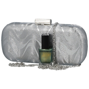 Dámska listová kabelka strieborná - Michelle Moon Gineta