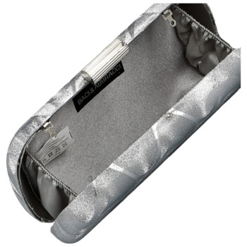 Dámska listová kabelka strieborná - Michelle Moon Gineta