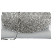 Dámska listová kabelka strieborná - Michelle Moon Adelle