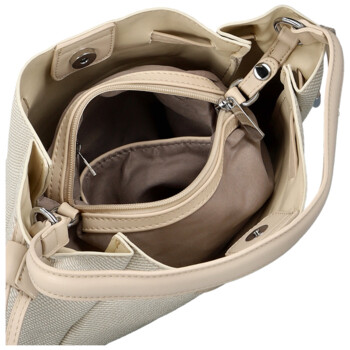 Dámska kabelka na rameno krémová - Firenze Emili