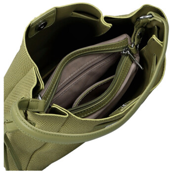 Dámska kabelka na rameno zelená - Firenze Emili