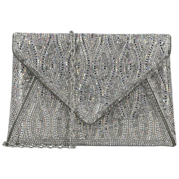 Dámska listová kabelka strieborná - Michelle Moon Aika