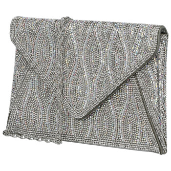 Dámska listová kabelka strieborná - Michelle Moon Aika