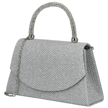 Dámska listová kabelka strieborná - Michelle Moon Petrina