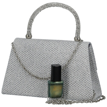Dámska listová kabelka strieborná - Michelle Moon Petrina