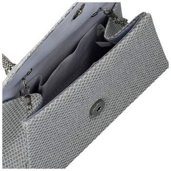 Dámska listová kabelka strieborná - Michelle Moon Petrina