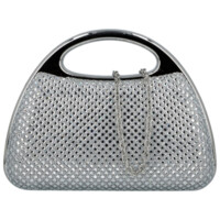 Dámska listová kabelka strieborná - Michelle Moon Fabia