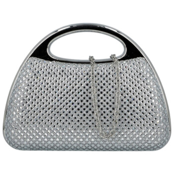Dámska listová kabelka strieborná - Michelle Moon Fabia