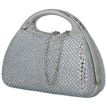 Dámska listová kabelka strieborná - Michelle Moon Fabia