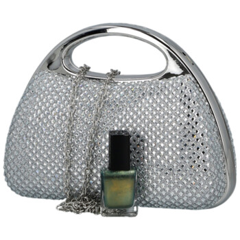 Dámska listová kabelka strieborná - Michelle Moon Fabia