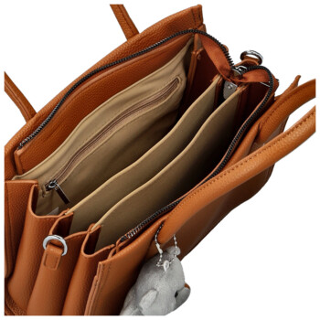 Dámska kabelka do ruky hnedá - Firenze Saima