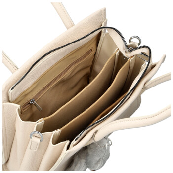 Dámska kabelka do ruky krémová - Firenze Saima